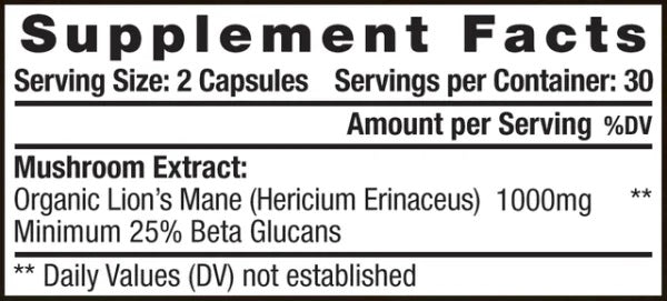 Eidon Ionic Minerals, Lion's Mane, 60 Capsules