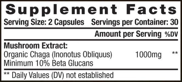 Eidon Ionic Minerals, Chaga, 60 Capsules