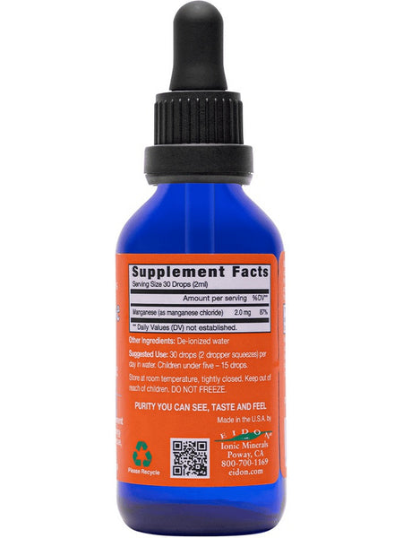 Eidon Ionic Minerals, Manganese Liquid Concentrate, 2 oz (60ml)