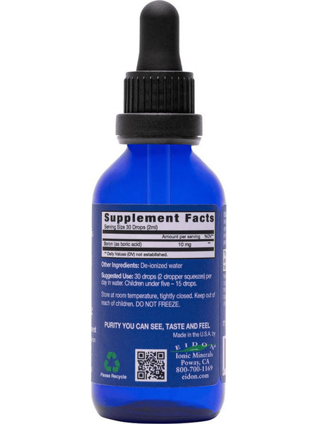 Eidon Ionic Minerals, Boron, Liquid Concentrate, 2 oz (60ml)