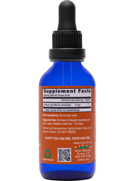 Eidon Ionic Minerals, Lithium, 2 oz (60ml)