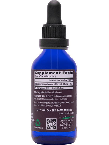 Eidon Ionic Minerals, Potassium, Liquid Concentrate, 2 oz (60ml)