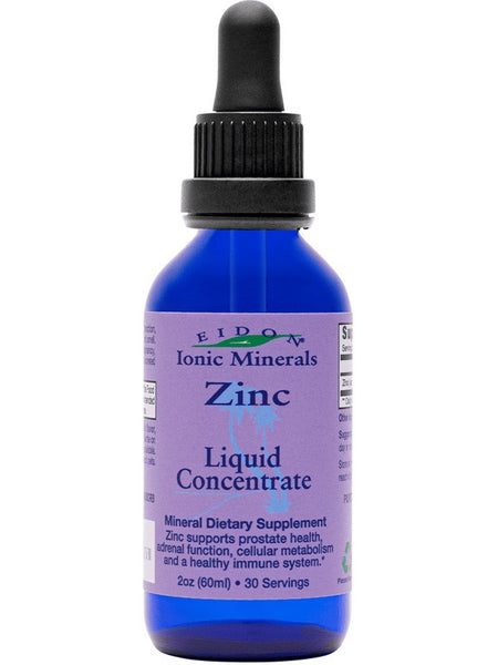 Eidon Ionic Minerals, Zinc, Liquid Concentrate, 2 oz (60ml)