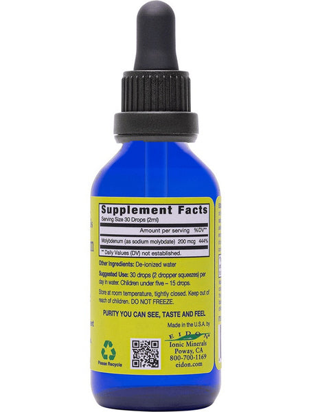 Eidon Ionic Minerals, Molybdenum Liquid Concentrate, 2 oz (60ml)