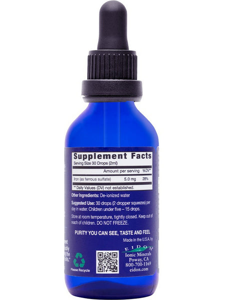 Eidon Ionic Minerals, Iron, 2 oz (60ml)
