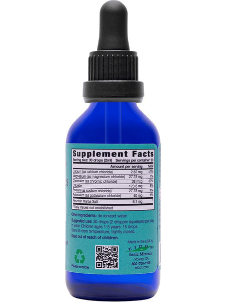 Eidon Ionic Minerals, Electrolytes, Liquid Concentrate, 2 oz (60ml)