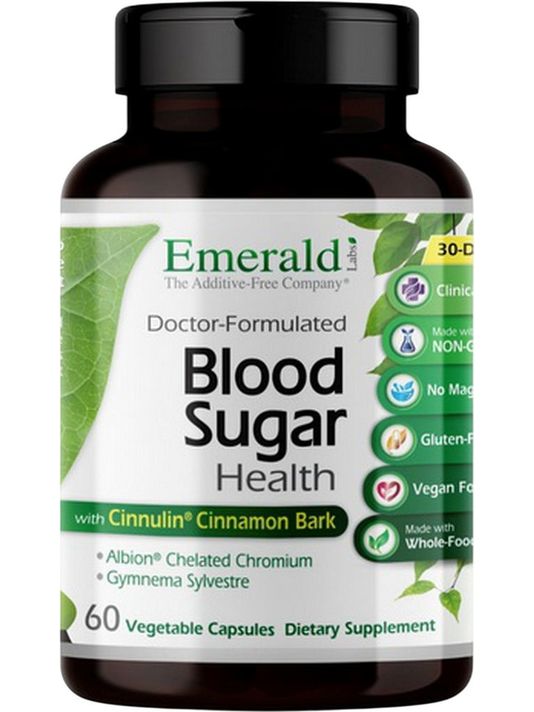 Emerald Labs, Blood Sugar Health, 60 Vegetable Capsules