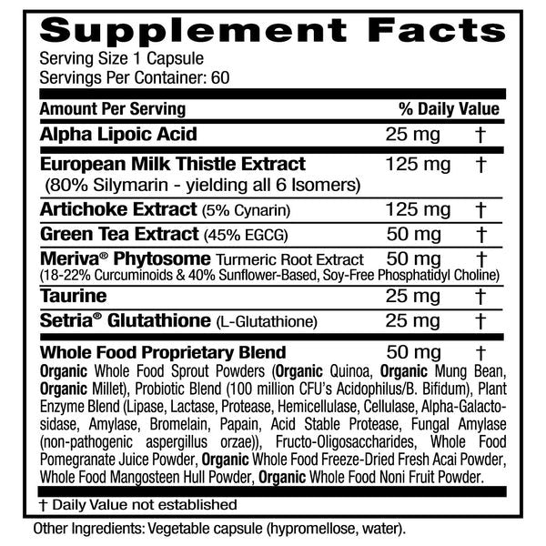 Emerald Labs, Liver Health, 60 Vegetable Capsules