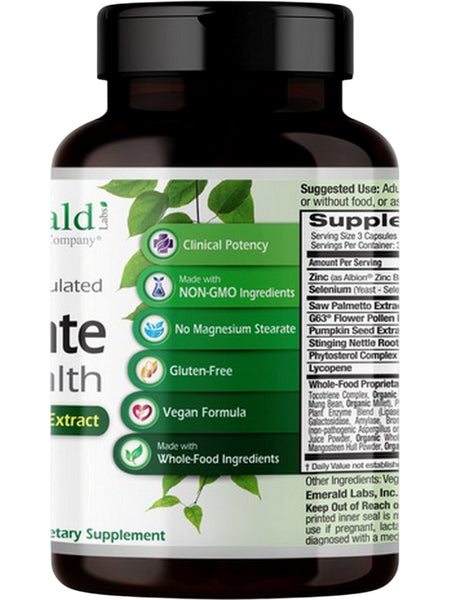 Emerald Labs, Prostate Health, 90 Vegetable Capsules