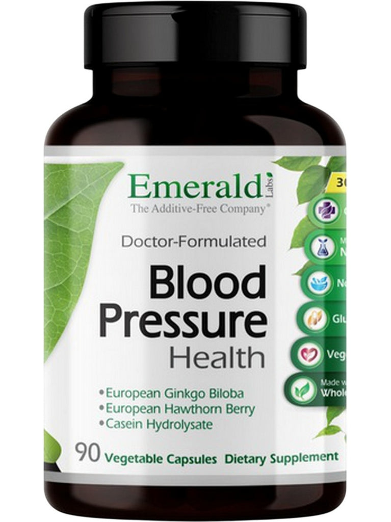 Emerald Labs, Blood Pressure Health, 90 Vegetable Capsules