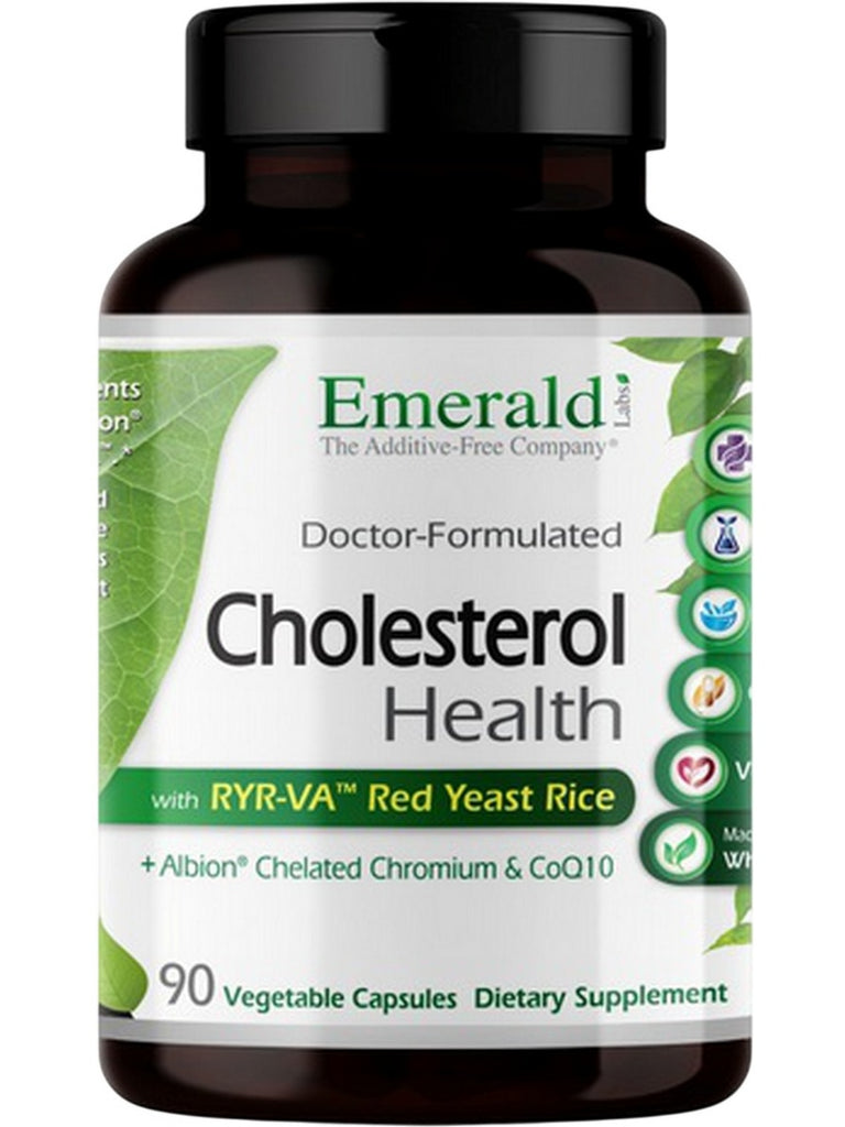 Emerald Labs, Cholesterol Health, 90 Vegetable Capsules