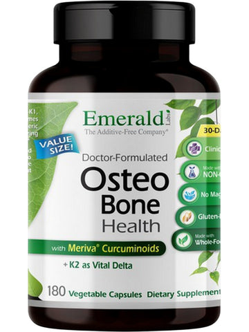 Emerald Labs, Osteo Bone Health, 180 Vegetable Capsules