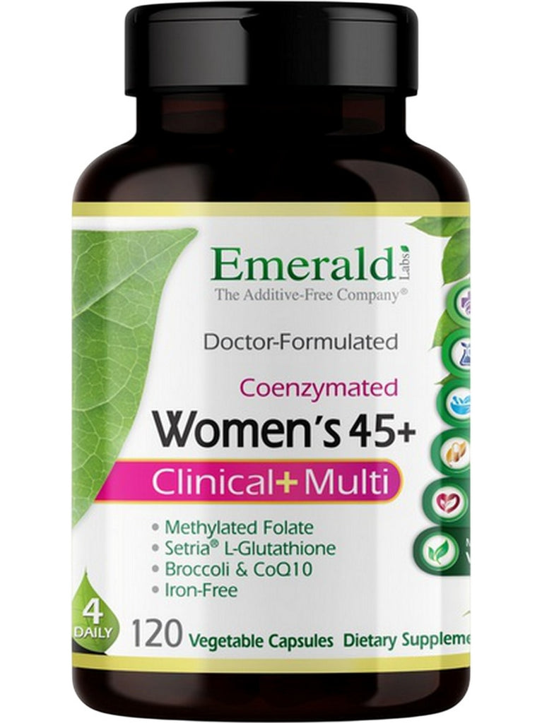 Emerald Labs, Women's 45+ Clinical+ Multi, 120 Vegetable Capsules