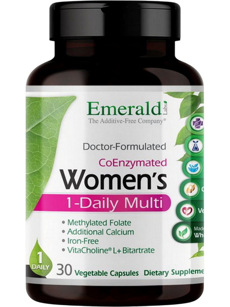 Emerald Labs, Women's 1-Daily Multi, 30 Vegetable Capsules