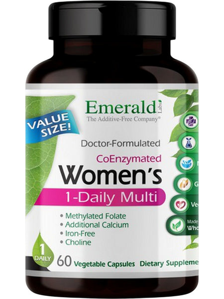 Emerald Labs, Women's 1-Daily Multi, 60 Vegetable Capsules