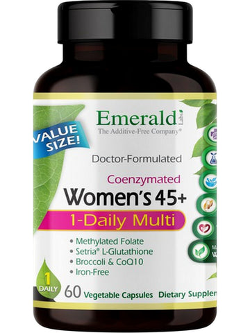 Emerald Labs, Women's 45+ 1-Daily Multi, 60 Vegetable Capsules