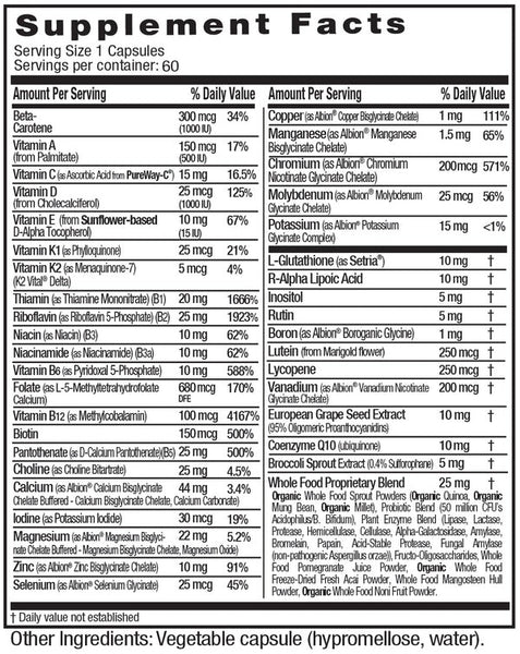 Emerald Labs, Women's 45+ 1-Daily Multi, 60 Vegetable Capsules