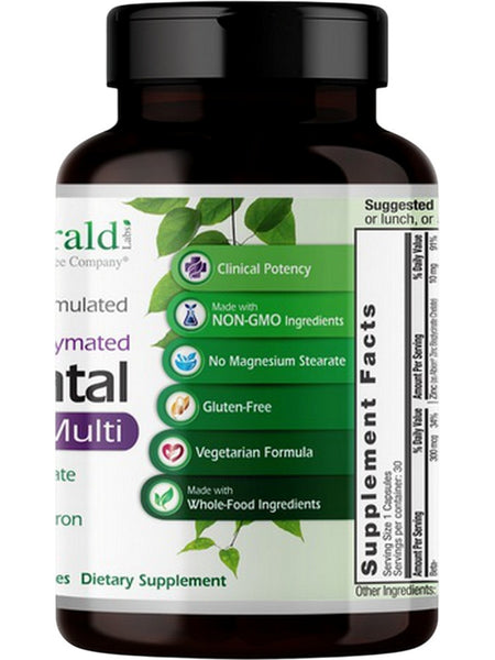 Emerald Labs, Prenatal 1-Daily Multi, 30 Vegetable Capsules