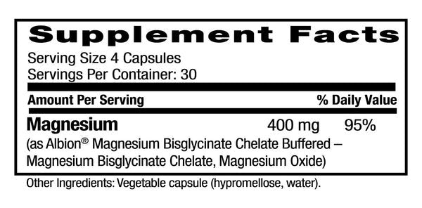 Emerald Labs, Magnesium, 400mg, 120 Vegetable Capsules