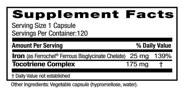 Emerald Labs, Gentle Iron, 25mg, 120 Vegetable Capsules