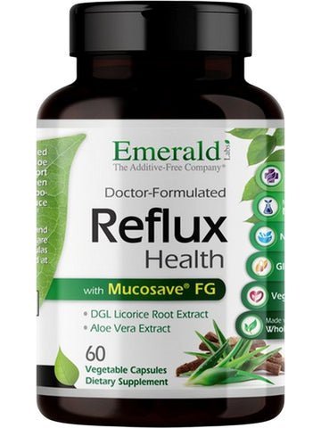 Emerald Labs, Reflux Health, 60 Vegetable Capsules