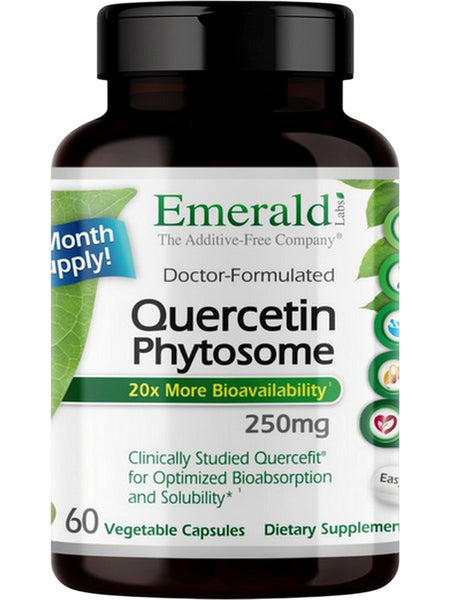 Emerald Labs, Quercetin Phytosome, 250 mg, 60 Vegetable Capsules
