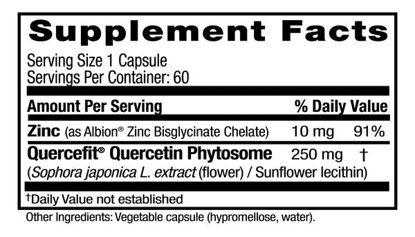 Emerald Labs, Quercetin Phytosome+, 250mg, 60 Vegetable Capsules
