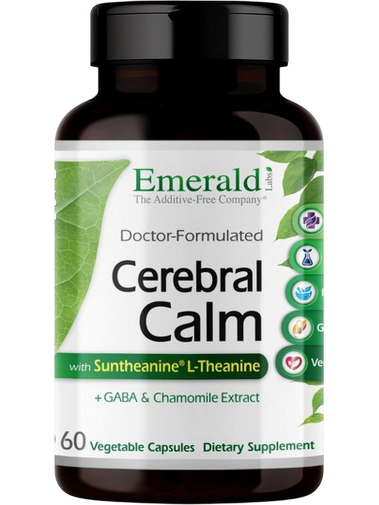 Emerald Labs, Cerebral Calm, 60 Vegetable Capsules