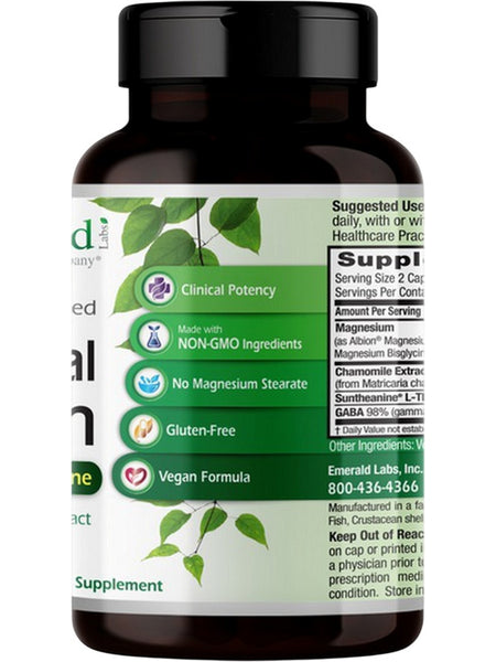 Emerald Labs, Cerebral Calm, 60 Vegetable Capsules