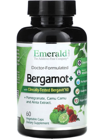 Emerald Labs, Bergamot+, 60 Vegetable Capsules