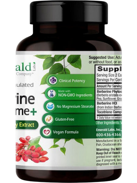 Emerald Labs, Berberine Phytosome+, 60 Vegetable Caps