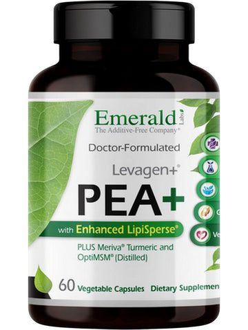 Emerald Labs, PEA+, 60 Vegetable Capsules