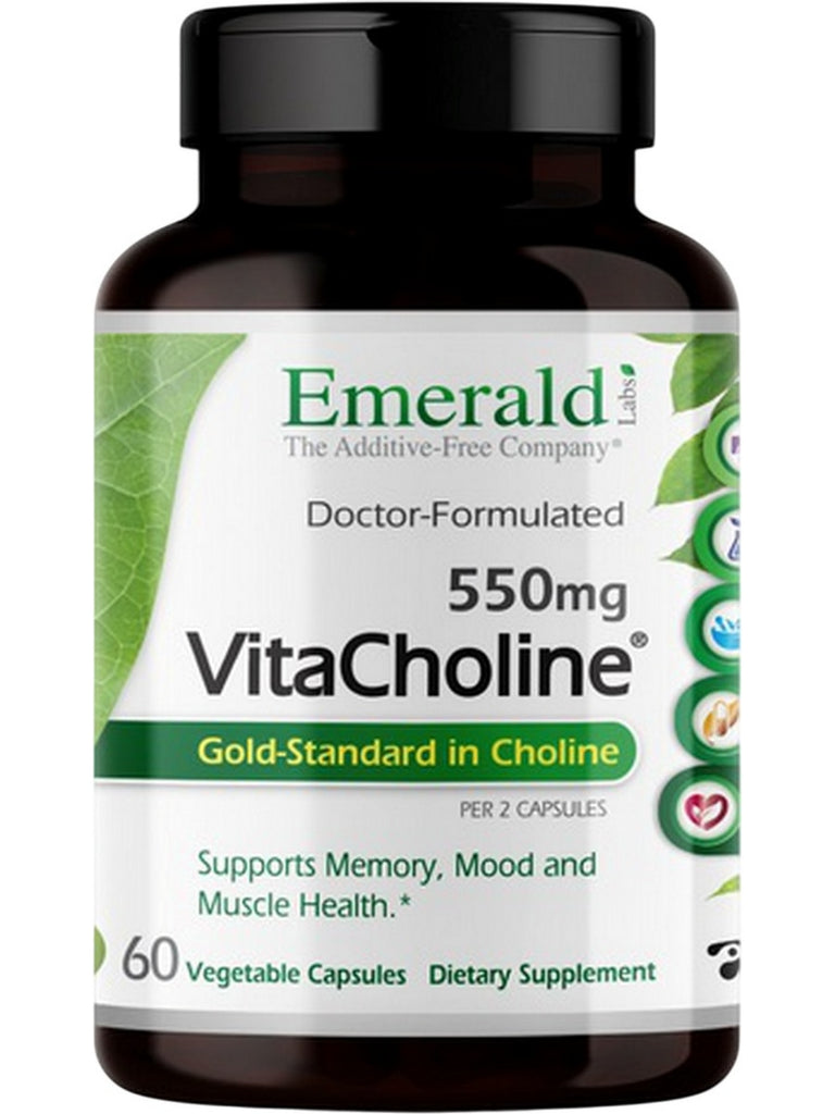 Emerald Labs, VitaCholine, 550mg, 60 Vegetable Capsules