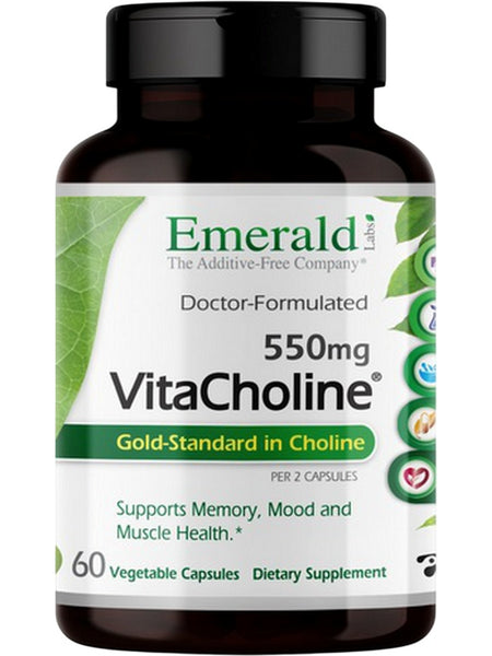Emerald Labs, VitaCholine, 550mg, 60 Vegetable Capsules