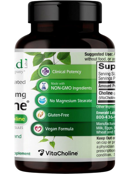 Emerald Labs, VitaCholine, 550mg, 60 Vegetable Capsules