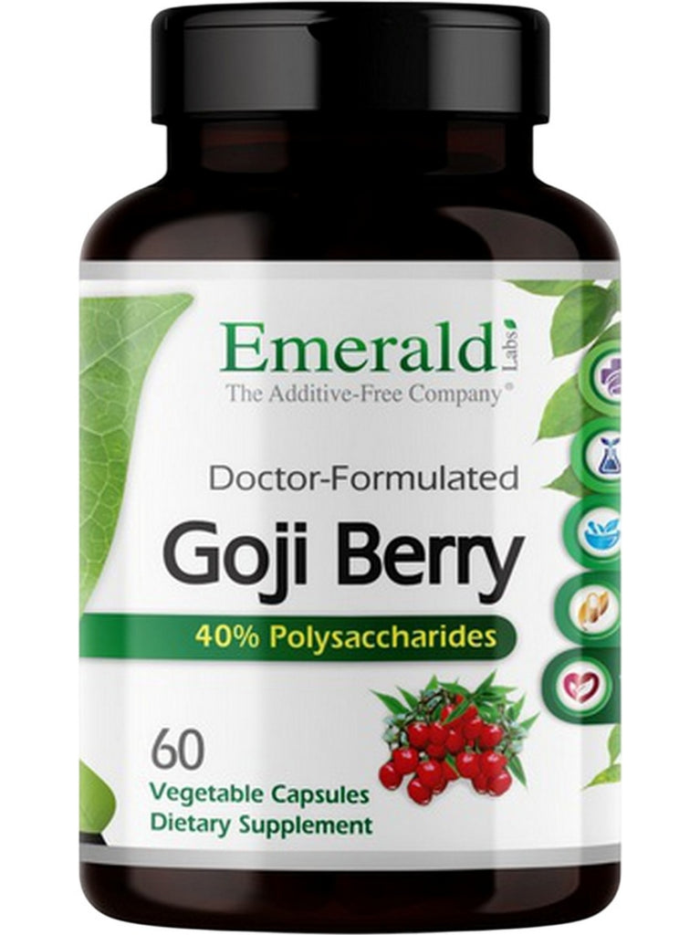 Emerald Labs, Goji Berry, 60 Vegetable Capsules