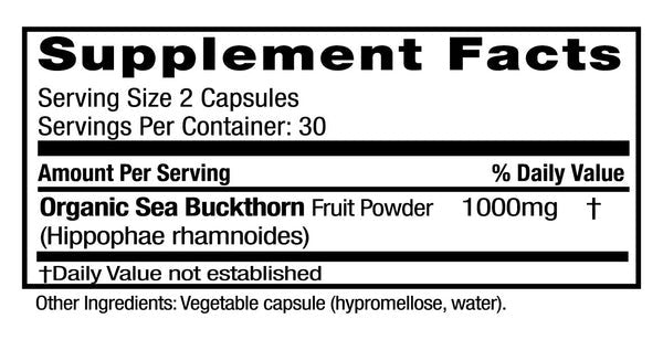 Emerald Labs, Sea Buckthorn, 60 Vegetable Capsules
