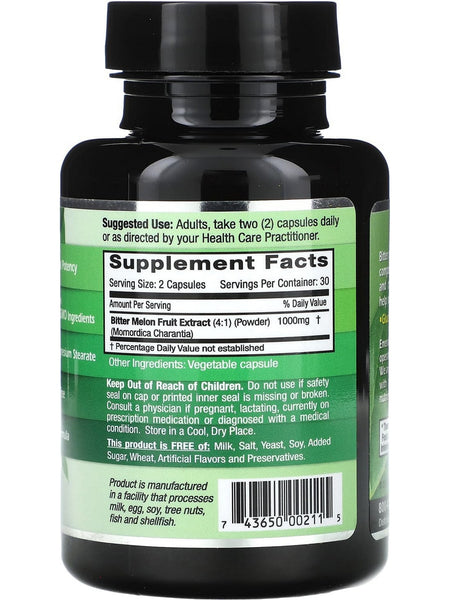 Emerald Labs, Bitter Melon, 60 Vegetable Capsules