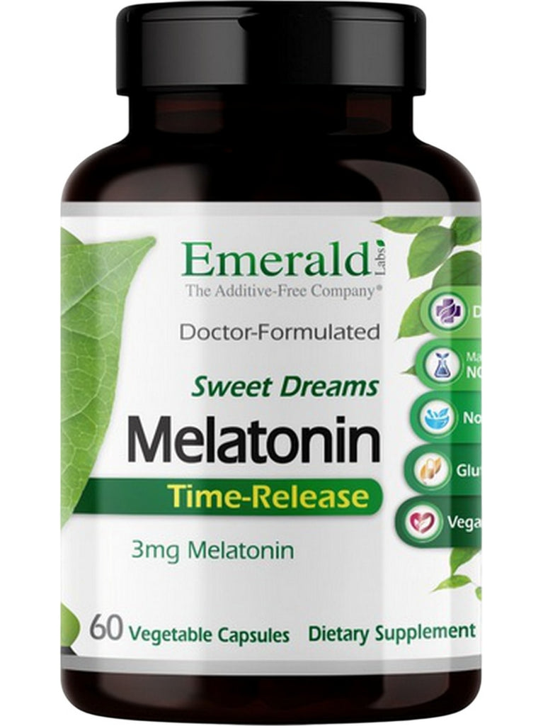 Emerald Labs, Melatonin, 3mg, 60 Vegetable Capsules