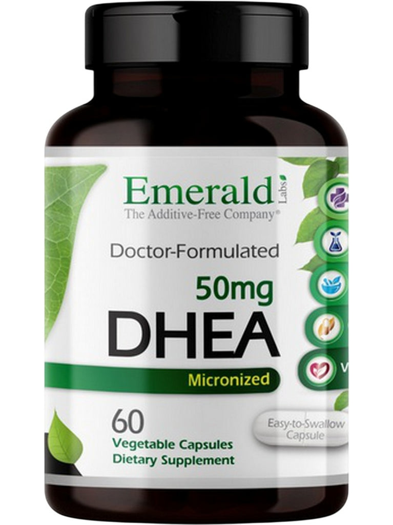 Emerald Labs, DHEA, 50mg, 60 Vegetable Capsules