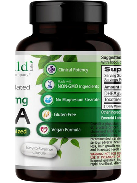 Emerald Labs, DHEA, 50mg, 60 Vegetable Capsules