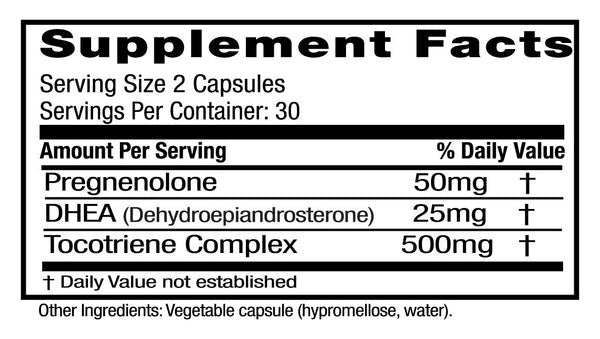 Emerald Labs, DHEA+Pregnenolone, 25mg, 60 Vegetable Capsules