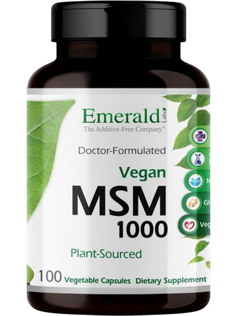 Emerald Labs, MSM 1000, 100 Vegetable Capsules
