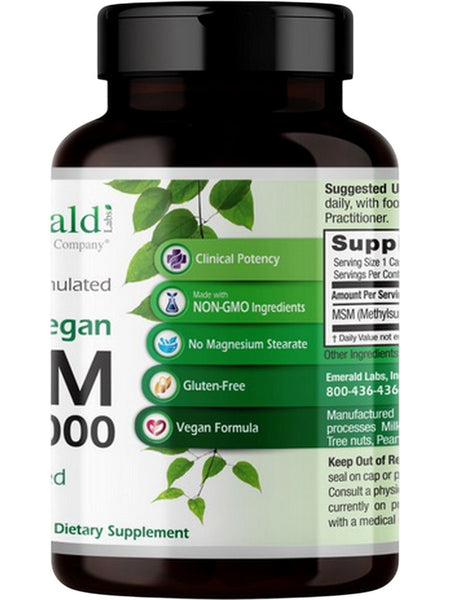 Emerald Labs, MSM 1000, 100 Vegetable Capsules