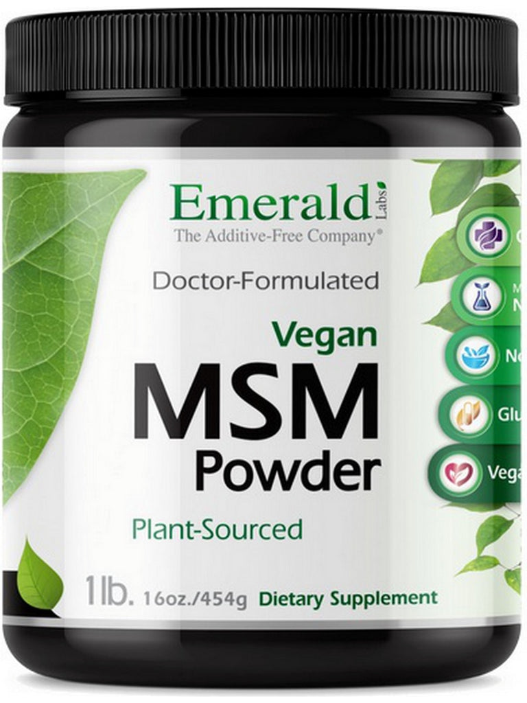 Emerald Labs, MSM Powder, 16 oz