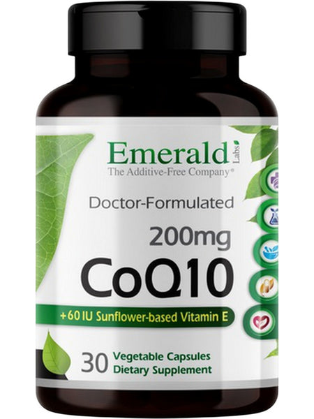 Emerald Labs, CoQ10, 200mg, 90 Vegetable Capsules