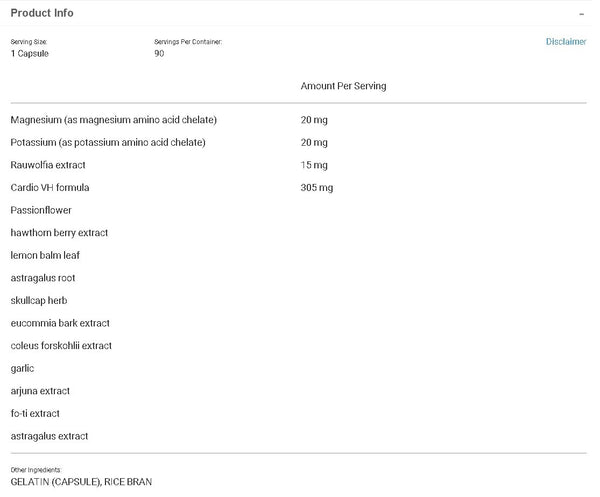 Empirical Labs, Cardio VH, 90 Capsules