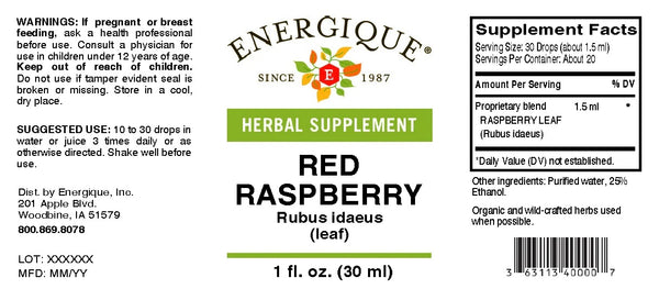 Energique, Red Raspberry, 1 fl oz