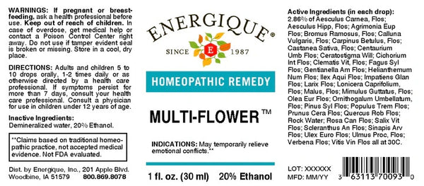 Energique, Multi-Flower, 1 fl oz