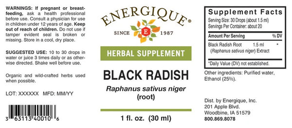 Energique, Black Radish, 1 fl oz